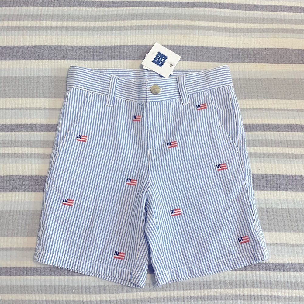 Janie and Jack Boys Seersucker Shorts